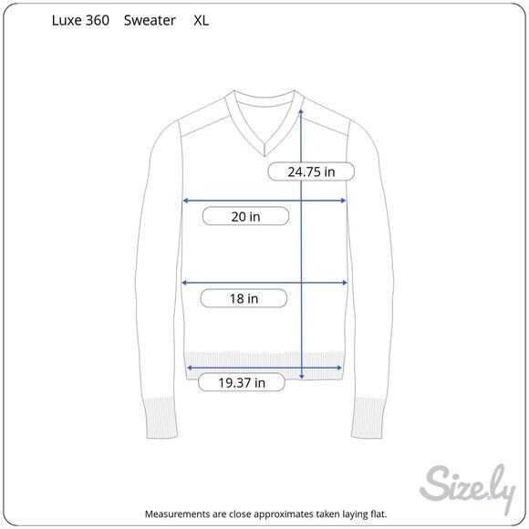 Luxe 360 Womens V-Neck Cable Knit Sweater Size XL Gray Long Sleeve Lightweight - Picture 3 of 8